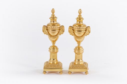 10505 - 18th Century Pair of Gilded Bronze Cassolettes attributed to Matthew Boulton