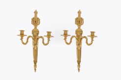 8184 - Early 19th Century Regency Pair of Gilded Wall Sconces