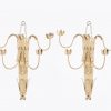 10337 - 19th Century Pair of Five Branch Sconces