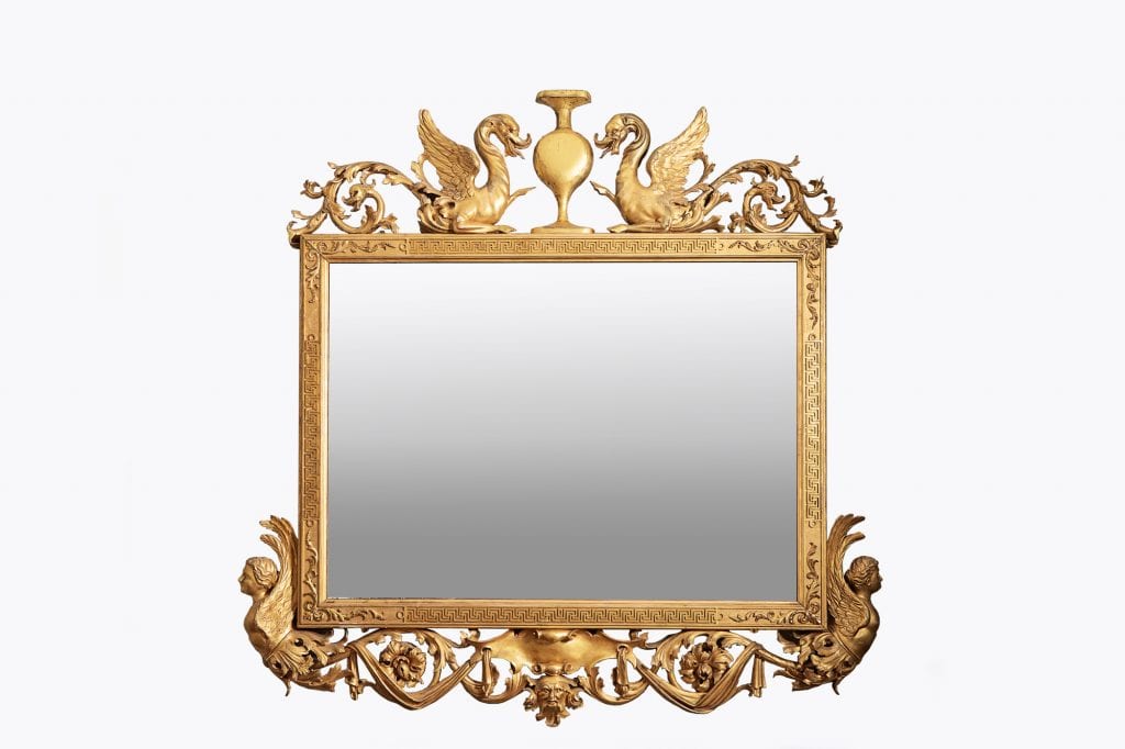 10290 – Early 19th Century Regency Mirror in the manner of Thomas Hope