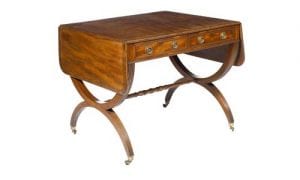 8274 – 19th Century Regency Mahogany Cross Banded Sofa Table