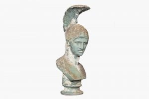 10629 – 19th Century Stone Bust of Ares God of War