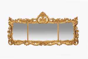 10315 – Early 19th Century Regency Giltwood Overmantle Mirror after Chippendale