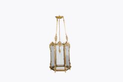 11049 - 19th Century Brass Hexagonal Hall Lantern