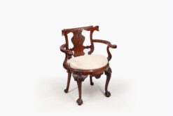 11091 - 19th Century Irish Mahogany Open Armchair