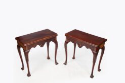 11188 - 18th Century Pair Irish Mahogany Card Tables