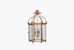 11254 - 19th Century Brass Hexagonal Lantern