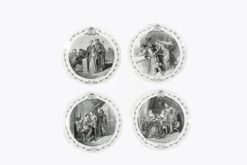 11267 - Set of Four Late 19th Century French Creil et Montereau Side Plates