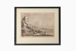 11356 - 18th Century Aquatint and Etched Print Titled ‘A View in the Bay of Dublin’ 