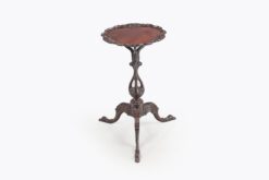 11336 - 19th Century Mahogany Occasional Table with Carved Circular Top