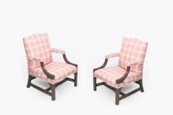 11399 - 19th Century Pair of Gainsborough Mahogany Armchairs