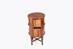 11412 - 19th Century Mahogany Open Revolving Bookcase