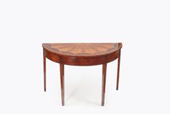 11376 - Early 19th Century Georgian satinwood and fruitwood demilune table