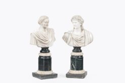 11484 - Pair of 19th Century Statuary Marble Busts