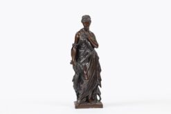 11520 - 19th Century French Bronze Allegorical Female Figure after 'La Douceur' by J.-E. Marcellin