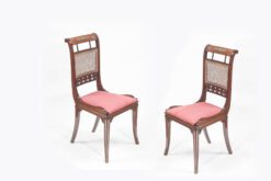 11522 -19th Century pair of James Shoolbred & Co chairs.